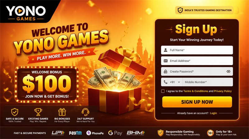 Yono Games Register Mobile OTP Verification