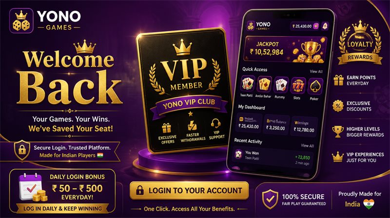 Yono Games Login Account Dashboard